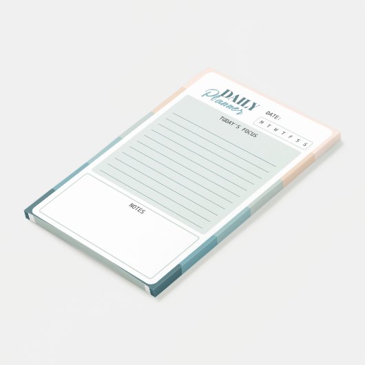 Coastal Stripes Mini Dagelijkse Planner Post-it® Notes (Schuin)