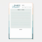 Coastal Stripes Mini Dagelijkse Planner Post-it® Notes (Voorkant)