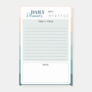 Coastal Stripes Mini Dagelijkse Planner Post-it® Notes