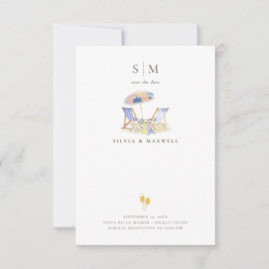Coastal Summer Beach | Photo Save The Date (Voorkant)