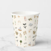 Coastal Summer Getaway Papieren Bekers (Voorkant)