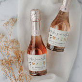 Coastal Summer "Girls Gone Mild" Bachelorette Sparkling Wijnetiket