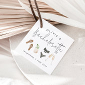 Coastal Summer Neutrals Bachelorette Party Bedankjes Labels