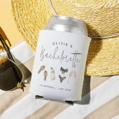 Coastal Summer Personalized Bachelorette Party Blikjeskoeler