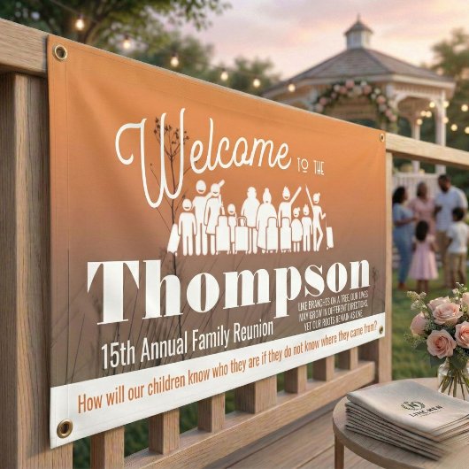 Coastal Sunset Family Reunion Banner