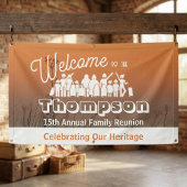 Coastal Sunset Family Reunion Banner