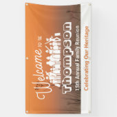 Coastal Sunset Family Reunion Banner (Verticaal)