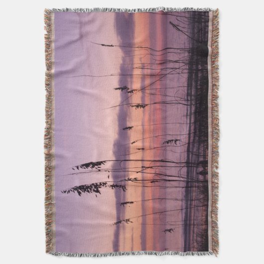 Coastal Sunset with Sea Oats Deken (Voorkant Verticaal)