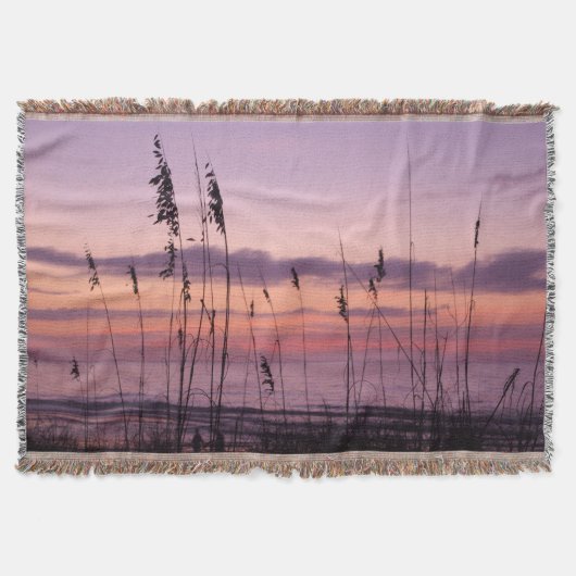 Coastal Sunset with Sea Oats Deken (Voorkant)