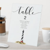 Coastal Table Signs Reclamebord Met Voetstuk (Insitu)