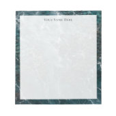 Coastal Teal Ocean Shore Personalized Notepad Notitieblok (Voorkant)