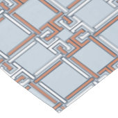 Coastal Terracotta Sky Blue Pattern Tafelkleed (Gekanteld)