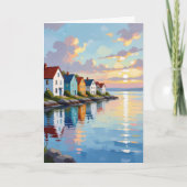 Coastal Themed Happy Anniversary Kaart (Voorkant)