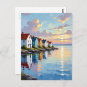 Coastal Themed | Keeping in Touch Briefkaart (Voorkant / Achterkant)