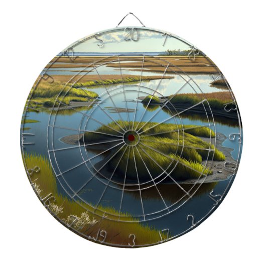 Coastal Tranquility Dartbord (Voorkant)