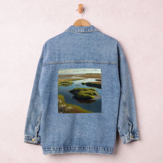 Coastal Tranquility Denim Jacket (Hangar)