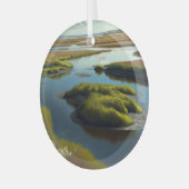 Coastal Tranquility Glas Ornament (Voorkant links)