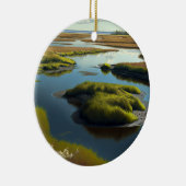 Coastal Tranquility Keramisch Ornament (Rechts)
