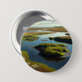 Coastal Tranquility Ronde Button 7,6 Cm (Voorkant /achterkant)