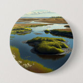 Coastal Tranquility Ronde Button 7,6 Cm (Voorkant)