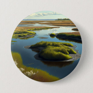 Coastal Tranquility Ronde Button 7,6 Cm