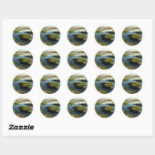 Coastal Tranquility Ronde Sticker (Vel)