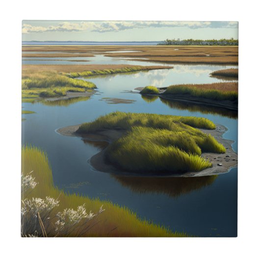 Coastal Tranquility Tegeltje (Voorkant)