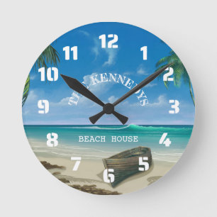 Coastal Tropical Beach House Ronde Klok