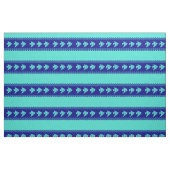 Coastal Turquoise Blue Angelfish Stripe Stof (Fat Quarter)