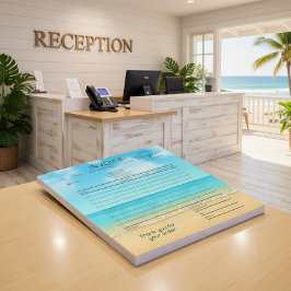Coastal Vacation Property Receipt Pad Notitieblok