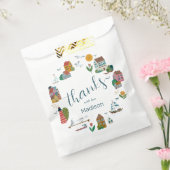 Coastal Village Blue Boy nautisch Baby shower Bedankzakje (Gezegeld)