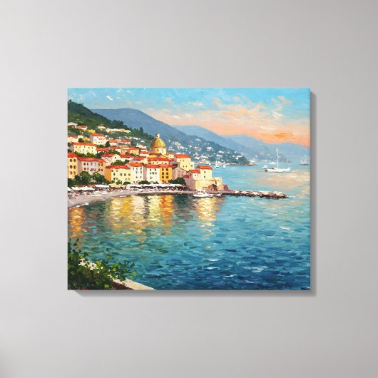 Coastal Village Canvas Afdruk (Voorkant)
