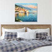 Coastal Village Canvas Afdruk (Insitu (Slaapkamer))