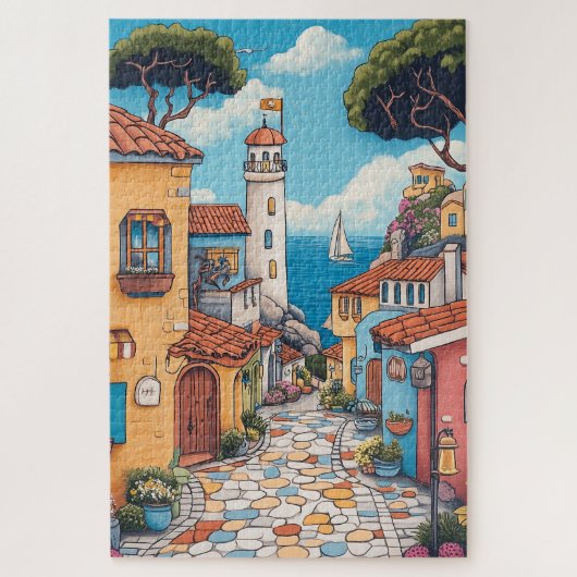 Coastal Village Charm Carmel Californië Legpuzzel (Verticaal)