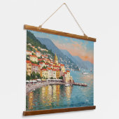 Coastal Village Hangend Wandkleed (Gebogen)