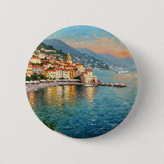 Coastal Village Ronde Button 5,7 Cm (Voorkant)