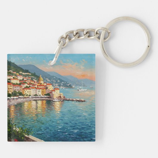 Coastal Village Sleutelhanger (Achterkant)