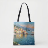 Coastal Village Tote Bag (Voorkant)