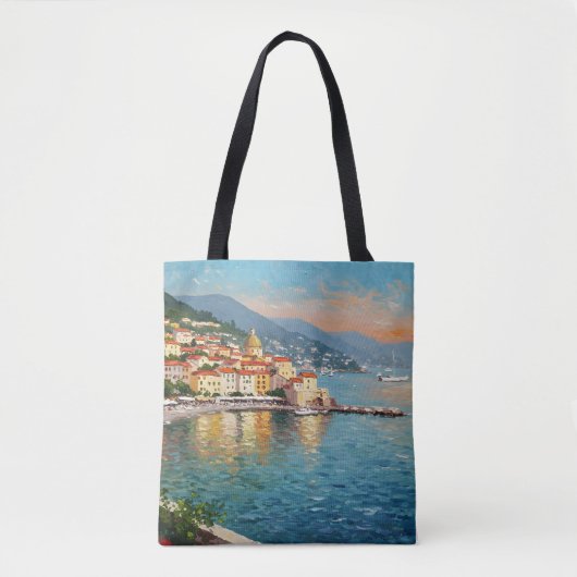 Coastal Village Tote Bag (Voorkant)
