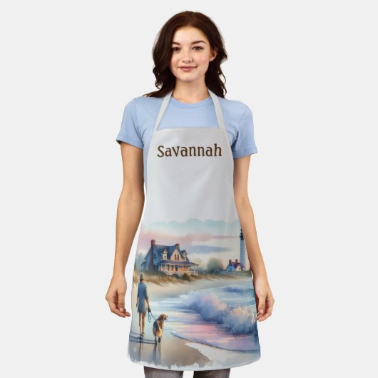 Coastal Walk to Lighthouse at Sunset Schort (Gedragen)