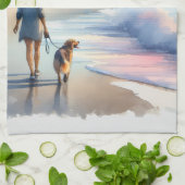 Coastal Walk to Lighthouse at Sunset Theedoek (Gevouwen)