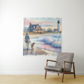 Coastal Walk to Lighthouse at Sunset Wandkleed (In situ)