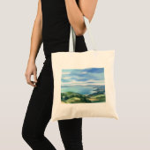 Coastal Watercolor Bag Tote Bag (Voorkant (product))