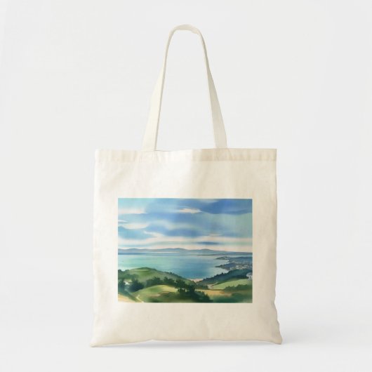 Coastal Watercolor Bag Tote Bag (Voorkant)