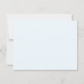 Coastal Watercolor Blue Crab Personal Stationery Notitiekaartje (Achterkant)