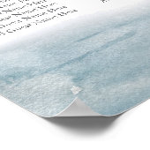 Coastal Watercolor Ocean Printable Seating Chart Poster (Hoek)