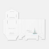 Coastal Watercolor Sailboat  Bedankdoosjes (Uitgevouwen)