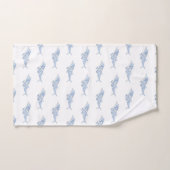Coastal Waterverf Blue Polka Dot Dolphin Bad Handdoek (Handdoek)