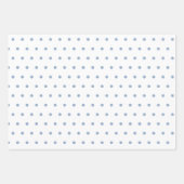 Coastal Waterverf Blue Polka Dot Dolphin Inpakpapier Vel (Voorkant 3)