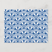 Coastal Waves Pattern - De Witte Lotus Briefkaart (Voorkant)